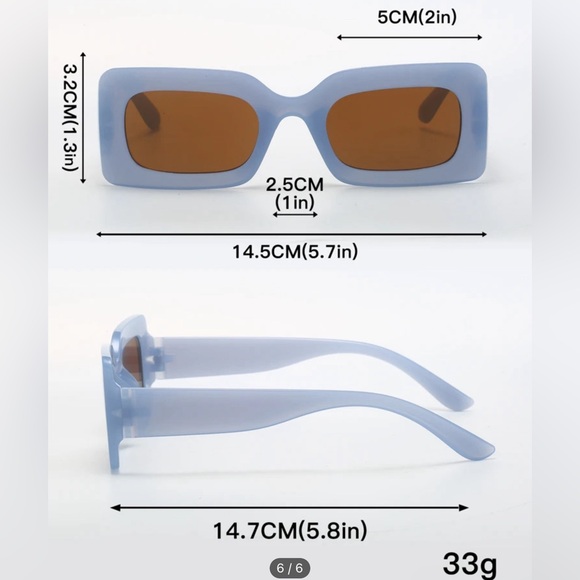 Blue square shades - Picture 2 of 2